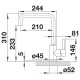 Blanco MILI csaptelep, antracit, SILGRANIT-Look, HD 523103 Gránit csaptelep
