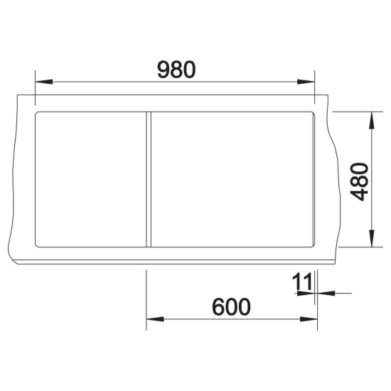 Blanco ZIA 6 S SILGRANIT mosogató, fekete, lefolyó-távműködtetővel 526020 Gránit mosogatótálca
