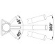 Blanco KANO csaptelep, fekete/króm, SILGRANIT-Look, HD 526175 Gránit csaptelep