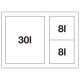 Blanco SELECT II XL 60/3 Orga hulladéktároló rendszer 526210 Beépíthető hulladéktároló