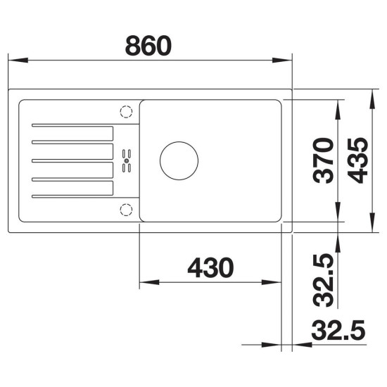 Blanco FAVUM XL 6 S SILGRANIT mosogató, törtfehér 527084 Gránit mosogatótálca
