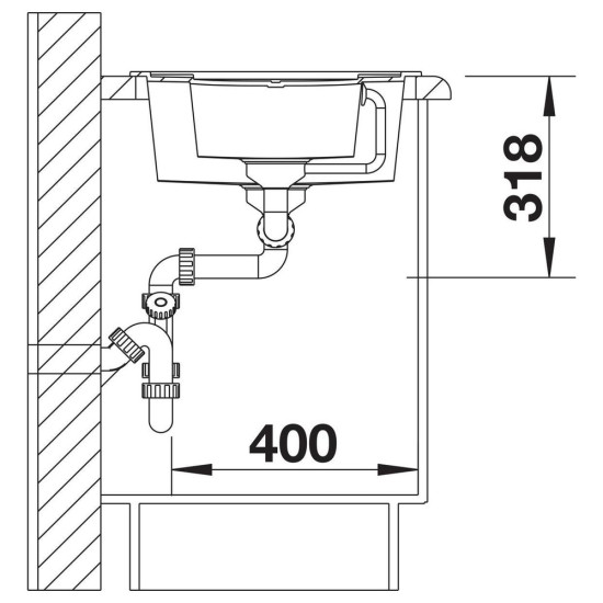 Blanco METRA 6 S SILGRANIT mosogató, törtfehér, lefolyó-távműködtetővel 527116 Gránit mosogatótálca