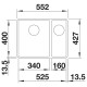 Blanco SUBLINE 340/160-F SILGRANIT mosogató, balos, törtfehér 527161 Gránit mosogatótálca