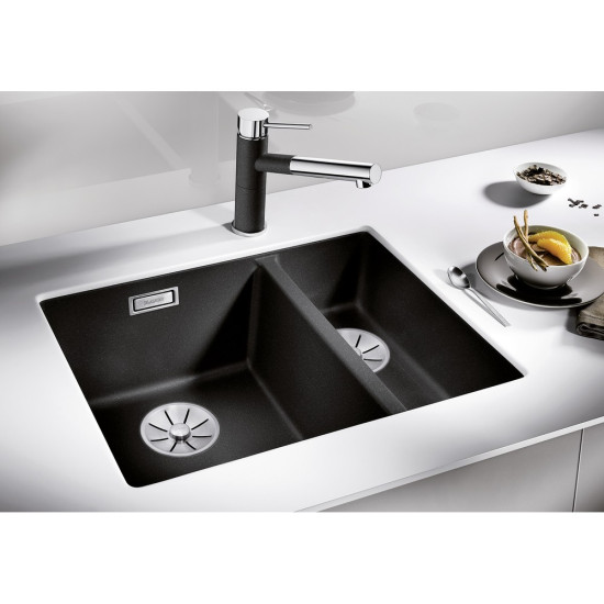 Blanco SUBLINE 340/160-U SILGRANIT mosogató, balos, törtfehér 527162 Gránit mosogatótálca