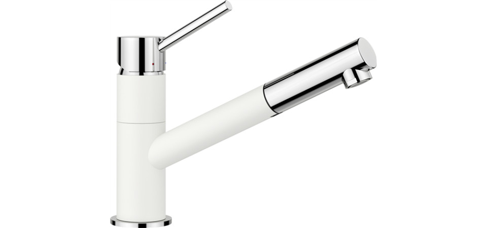 Blanco KANO-S fehér/króm ND 527650 Gránit csaptelep Blanco KANO-S fehér/króm ND 527650 Gránit csaptelep