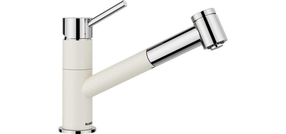 Blanco KANO-S Vario törtfehér/króm HD 527966 Gránit csaptelep Blanco KANO-S Vario törtfehér/króm HD 527966 Gránit csaptelep