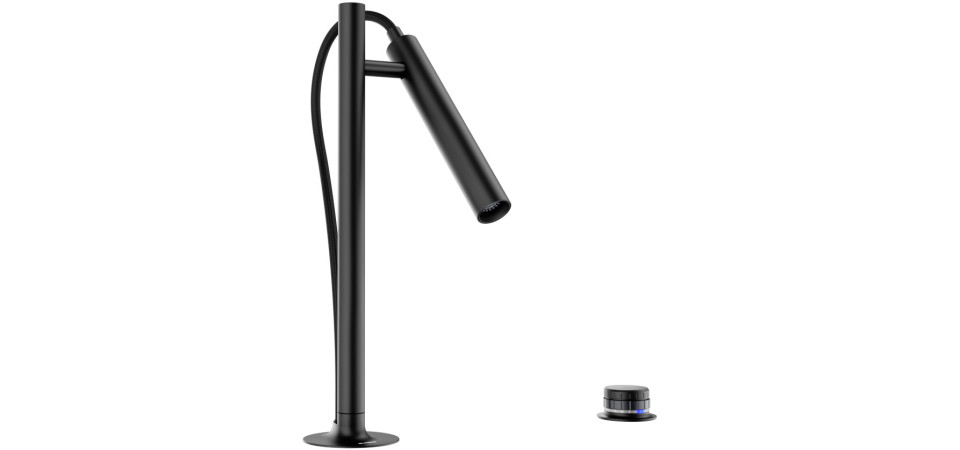 Blanco LUNEOO-S, kihúzható fejes csaptelep, matt fekete, HD 527973 Gránit csaptelep