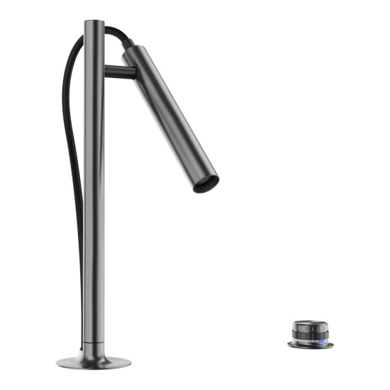 Blanco LUNEOO-S kihúzható fejes csaptelep satin dark steel, HD 527975 Gránit csaptelep