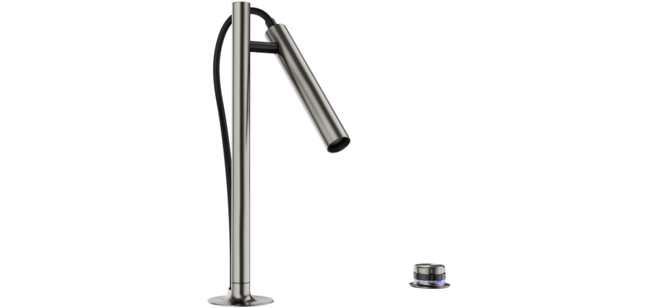 Blanco LUNEOO-S, kihúzható fejes csaptelep, satin platinum, HD 527976 Gránit csaptelep