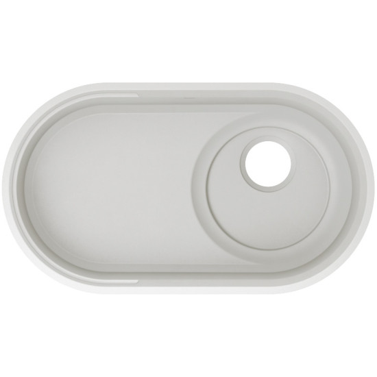 Blanco OOVALON 700-IF cloud white mosogató, VELGRANIT, lefolyó nélk. 527992 Gránit mosogatótálca