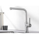 Blanco LANORA ECO csaptelep, tömör szálcsiszolt rozsdamentes acél, HD 528151 Gránit csaptelep