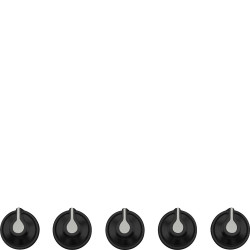 Smeg SMEG GOMB KÉSZLET, Linea design, főzőlaphoz, fekete 5MP1GOGB3 Borospohár tartó mosogatógéphez