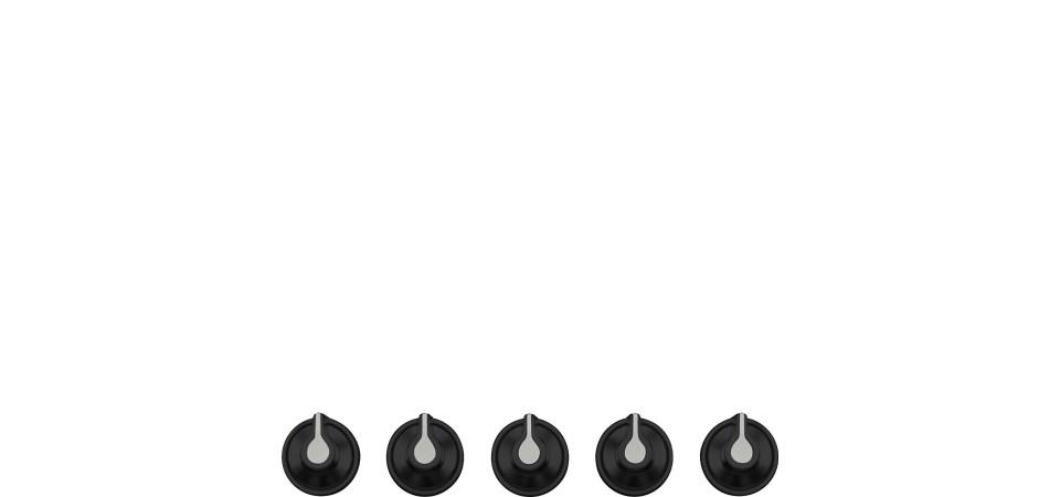 Smeg SMEG GOMB KÉSZLET, Linea design, főzőlaphoz, fekete 5MP1GOGB3 Borospohár tartó mosogatógéphez