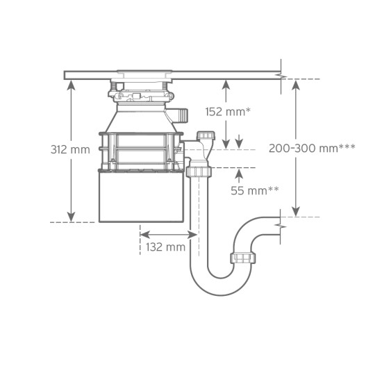InSinkErator Insinkerator Standard 460 konyhamalac 80367T-ISE Beépíthető konyhamalac