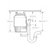 InSinkErator Insinkerator Evolution Plus 1000 konyhamalac 80376T-ISE Beépíthető konyhamalac