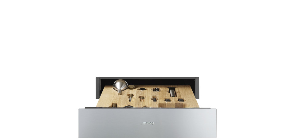 SMEG SMEG SOMMELIER FIÓK, Classic design, 15 cm, inox CPS315X Készlet hűtőszekrényhez SMEG SMEG SOMMELIER FIÓK, Classic design, 15 cm, inox CPS315X Készlet hűtőszekrényhez