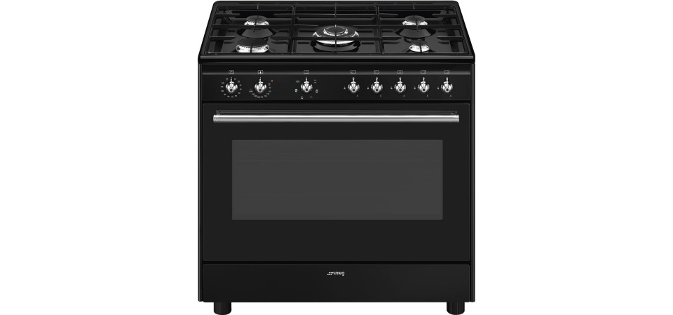 SMEG SZABADONÁLLÓ TŰZHELY CX91GMBL Kombinált tűzhely