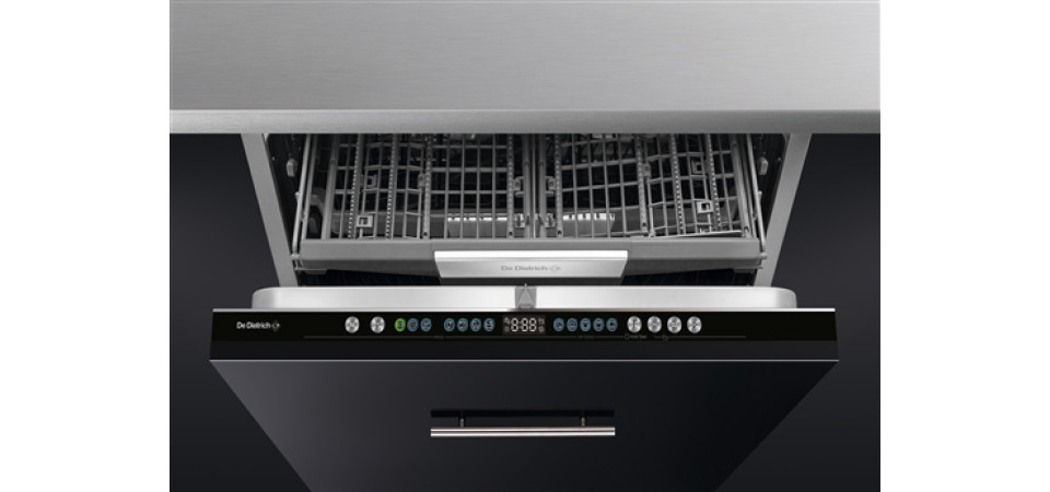 De Dietrich beépíthető mosogatógép, 60 cm DBJ434DQA Beépíthető 12-15 terítékes mosogatógép