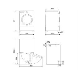 Smeg SMEG SZABADONÁLLÓ SZÁRÍTÓGÉP DNP83SLIN Mosó-szárítógép Smeg SMEG SZABADONÁLLÓ SZÁRÍTÓGÉP DNP83SLIN Mosó-szárítógép