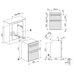 Smeg SMEG DUPLA HŐLÉGKEVERÉSES SÜTŐ DUSF6300X Beépíthető villany sütő