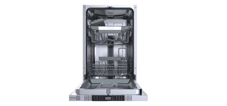 De Dietrich beépíthető mosogatógép, 45 cm DV301044J Beépíthető 12-15 terítékes mosogatógép