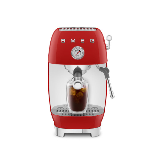 Smeg SMEG ESPRESSO KÁVÉFŐZŐ COLD BREW FUNKCIÓVAL, retro, piros ECF03RDEU Kávéfőző