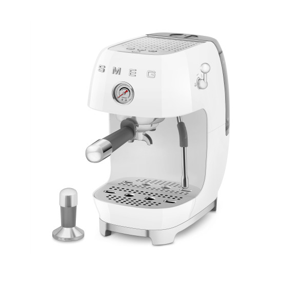 Smeg SMEG ESPRESSO KÁVÉFŐZŐ COLD BREW FUNKCIÓVAL, retro, fehér ECF03WHEU Kávéfőző