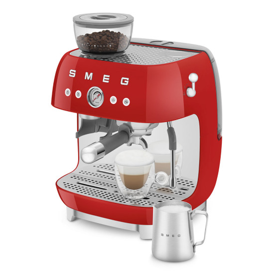 SMEG SMEG EGF03 őrlővel kombinált espresso kávéfőző EGF03RDEU Kávéfőző