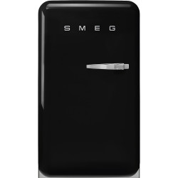 Smeg SMEG HAPPY BAR, retro, 54,5x98 cm, bal oldali pántok, fekete FAB10HLBL6 Egyajtós hűtőszekrény