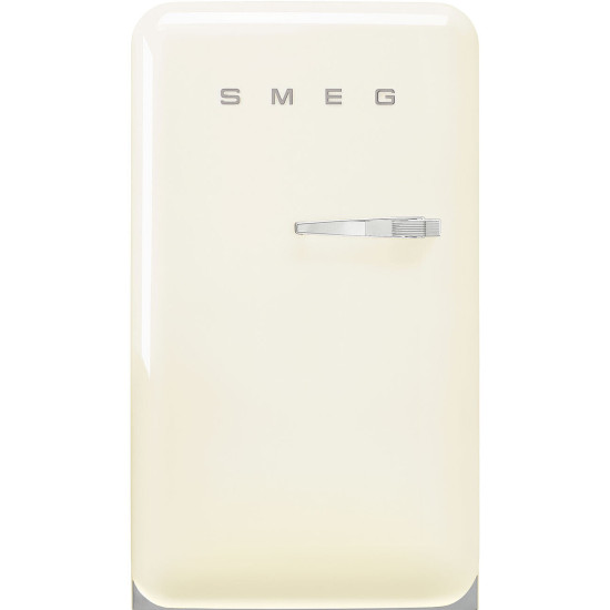 Smeg SMEG HAPPY BAR, retro, 54,5x98 cm, bal oldali pántok, bézs FAB10HLCR6 Egyajtós hűtőszekrény