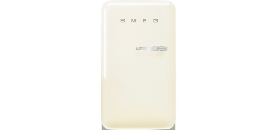 Smeg SMEG HAPPY BAR, retro, 54,5x98 cm, bal oldali pántok, bézs FAB10HLCR6 Egyajtós hűtőszekrény