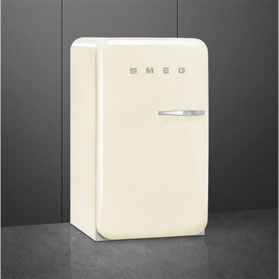 Smeg SMEG HAPPY BAR, retro, 54,5x98 cm, bal oldali pántok, bézs FAB10HLCR6 Egyajtós hűtőszekrény
