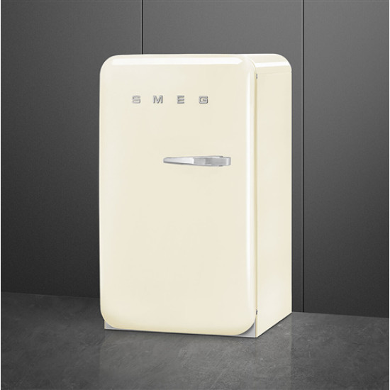 Smeg SMEG HAPPY BAR, retro, 54,5x98 cm, bal oldali pántok, bézs FAB10HLCR6 Egyajtós hűtőszekrény