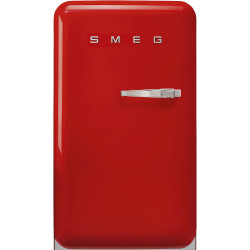 Smeg SMEG HAPPY BAR, retro, 54,5x98 cm, bal oldali pántok, piros FAB10HLRD6 Egyajtós hűtőszekrény
