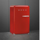 Smeg SMEG HAPPY BAR, retro, 54,5x98 cm, bal oldali pántok, piros FAB10HLRD6 Egyajtós hűtőszekrény