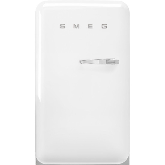 Smeg SMEG HAPPY BAR, retro, 54,5x98 cm, bal oldali pántok, fehér FAB10HLWH6 Egyajtós hűtőszekrény