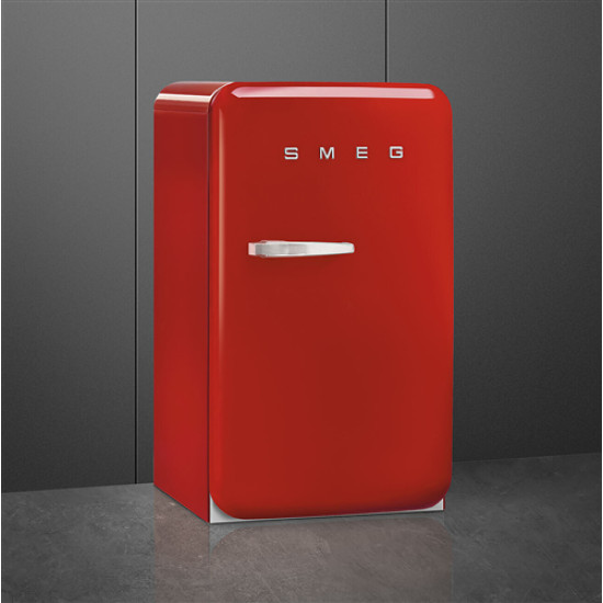 Smeg SMEG HAPPY BAR, retro, 54,5x98 cm, jobb oldali pántok, piros FAB10HRRD6 Egyajtós hűtőszekrény