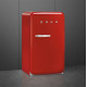 Smeg SMEG HAPPY BAR, retro, 54,5x98 cm, jobb oldali pántok, piros FAB10HRRD6 Egyajtós hűtőszekrény