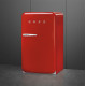 Smeg SMEG HAPPY BAR, retro, 54,5x98 cm, jobb oldali pántok, piros FAB10HRRD6 Egyajtós hűtőszekrény