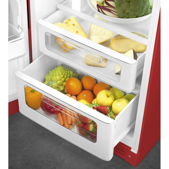 Smeg SMEG Retro FAB30 felülfagyasztós hűtő FAB30LRD6 Egyajtós hűtőszekrény