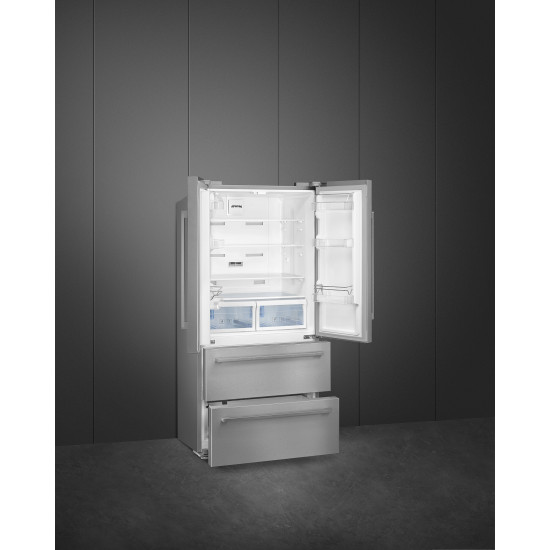 Smeg SMEG SZABANONÁLLÓ HŰTŐ ÉS FAGYASZTÓ FQ55FXDE Egyajtós hűtőszekrény