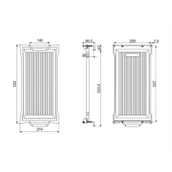 Smeg SMEG ÖNTÖTTVAS GRILL LAP A3/A4/A5 cookerekhez GC120 Borospohár tartó mosogatógéphez
