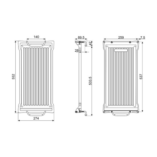 Smeg SMEG ÖNTÖTTVAS GRILL LAP A3/A4/A5 cookerekhez GC120 Borospohár tartó mosogatógéphez