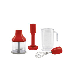 SMEG BOTMIXER, 50-es évek retro design,piros, kiegészítő HBAC01RD Rúd mixer
