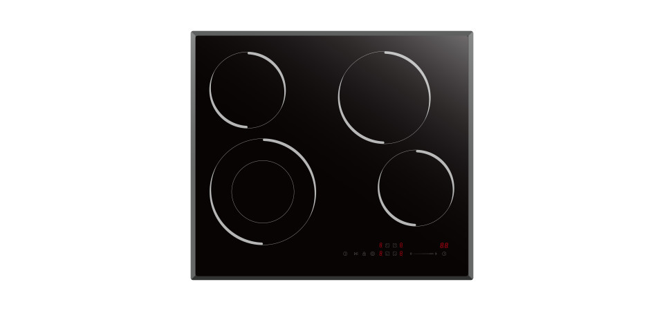 Evido EVIDO VETRO 60CB üvegkerámia főzőlap, 60 cm, fekete HVV6TB.5 Beépíthető gáz főzőlap