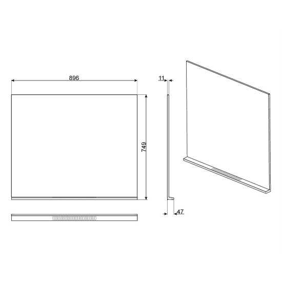 Smeg SMEG HÁTFAL, 90 cm, Classica design cookerekhez KIT90X9-1 Borospohár tartó mosogatógéphez