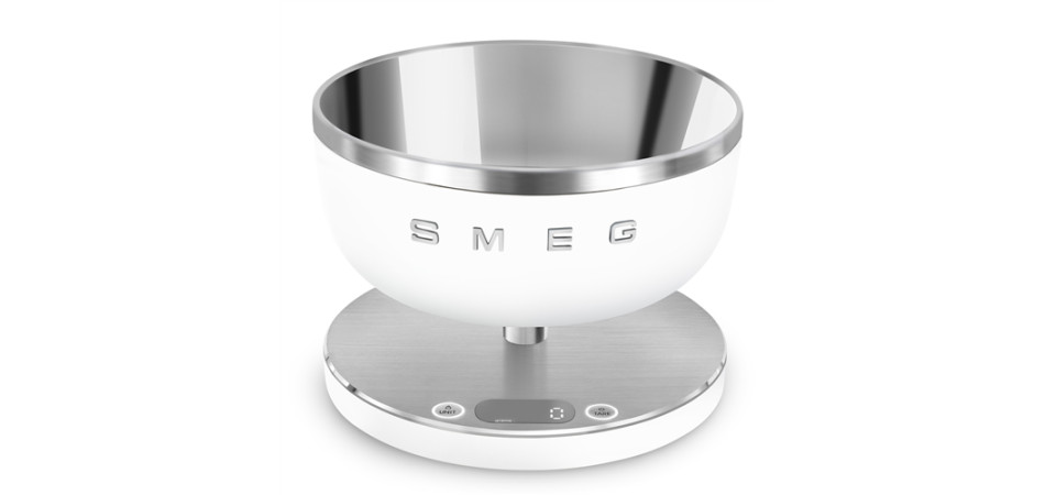 Smeg KSC01 Collezione design digitális konyhai mérleg KSC01WHMWW Konyhai mérleg