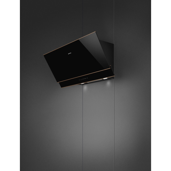 Smeg SMEG DOLCE STIL NOVO design vertikális fali páraelszívó KV694R Kürtős páraelszívó