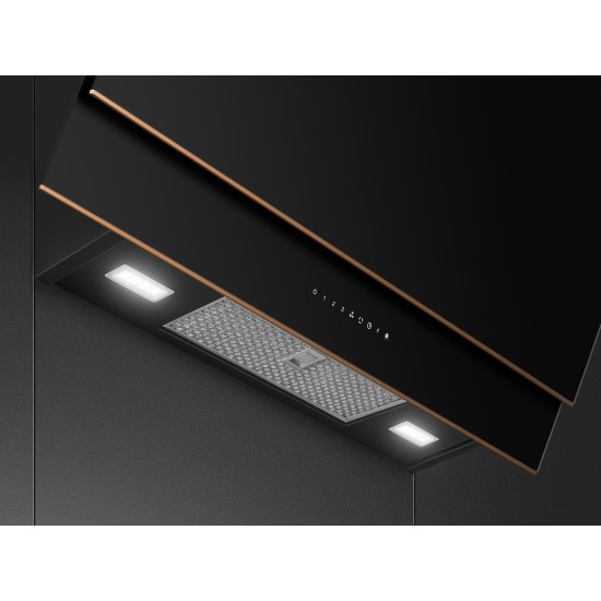 Smeg SMEG DOLCE STIL NOVO design vertikális fali páraelszívó KV694R Kürtős páraelszívó