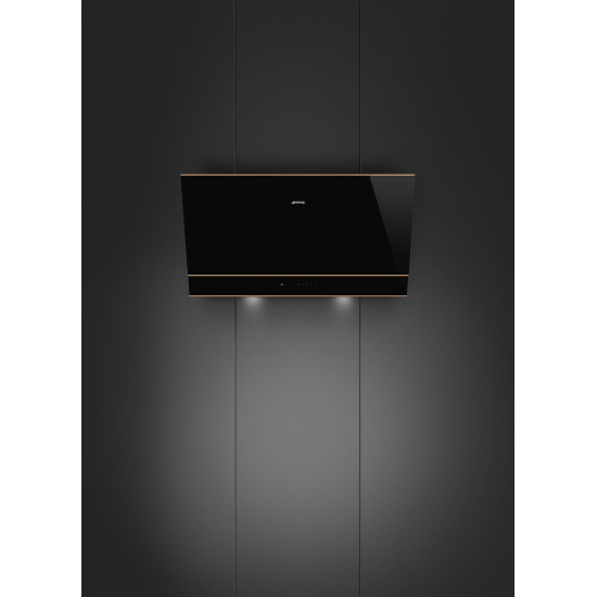 Smeg SMEG DOLCE STIL NOVO design vertikális fali páraelszívó KV694R Kürtős páraelszívó